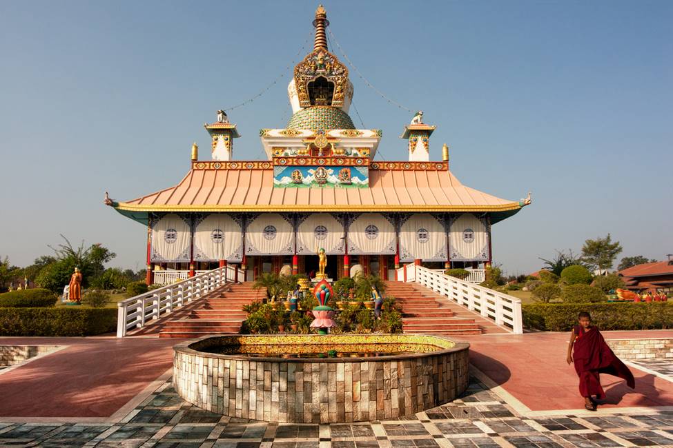 Temple allemandà Lumbini au Népal